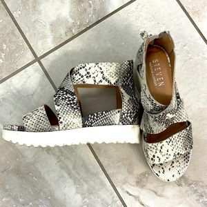 Steven Madden snakeprint sandals